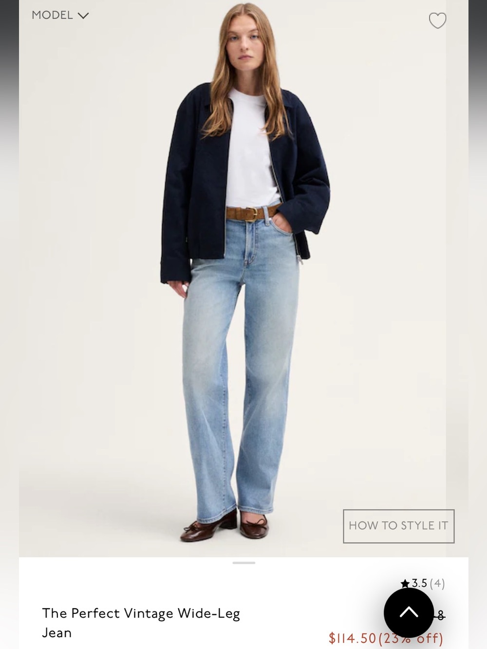Madewell Light Blue Wide-Leg Jeans